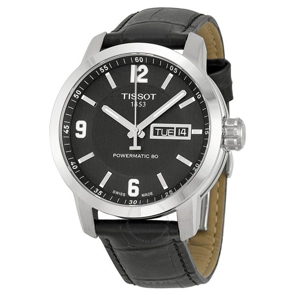 T0054SB STEEL & LEATHER 39 MM AUTOMATIC PRC 200 TISSOT