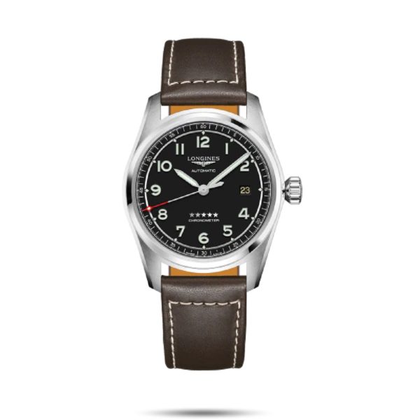 STEEL WATCH & LEATHER 40 MM AUTOMATIC CHRONOMETER SPIRIT LONGINES L3810BL