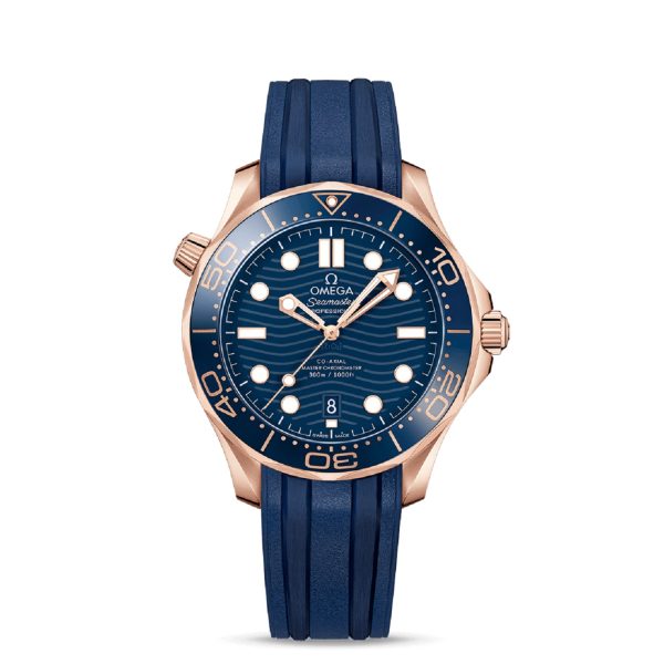 RELOJ ORO SEDNA & CAUCHO AZUL 42 MM CRONÓMETRO CO-AXIAL SEAMASTER DIVER 300 M OMEGA 21062B