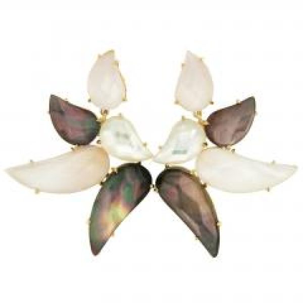 ANEMONE EARRINGS WITH MULTICOLORED MOTHER OF PEARLS COOLOOK