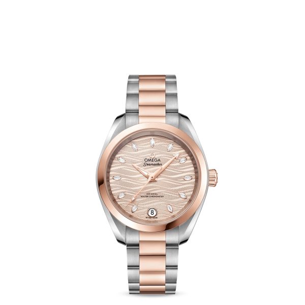 STEEL & SEDNA GOLD 34 MM CO‑AXIAL MASTER CHRONOMETER SEAMASTER AQUA TERRA 150M OMEGA