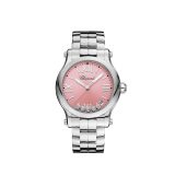 Reloj Happy Sport 36mm de cuarzo en acero Lucent  Steel™ con diamantes de Chopard