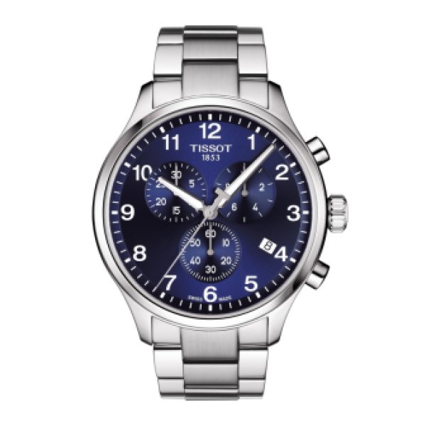 T1166SB ACIER & CADRAN BLEU 45 MM QUARTZ CHRONO XL TISSOT