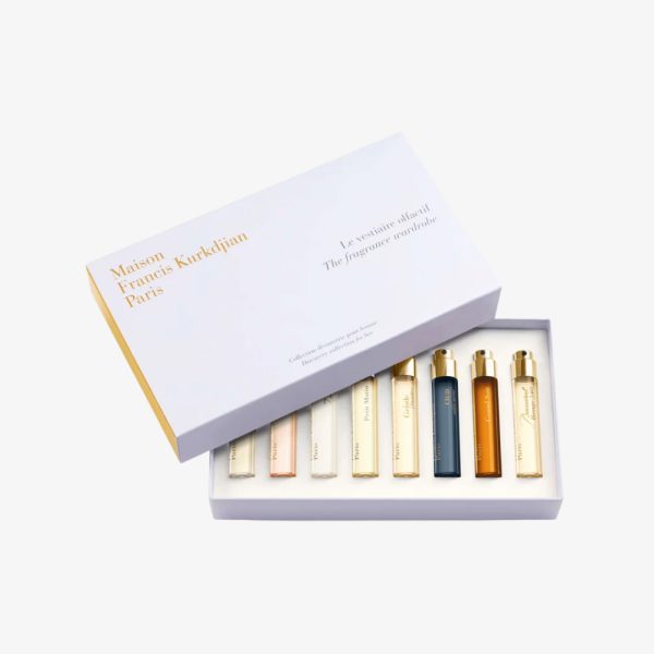 Discovery case "El armario olfativo para mujer 2025" with eight fragrances by Maison Francis Kurkdjian