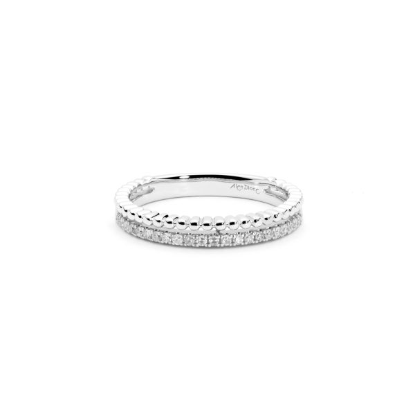 Ring in white gold & diamonds 0.14 CT Suïssa Joiers