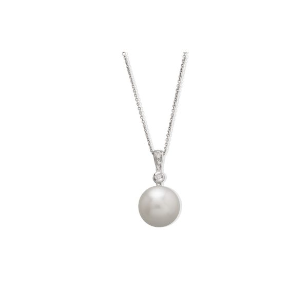 Colgante perla natural & diamante tu y yo Suïssa Joiers