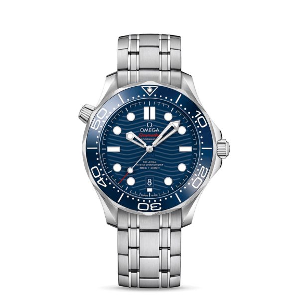 Reloj acero & esfera azul Seamaster Diver 300 m Omega