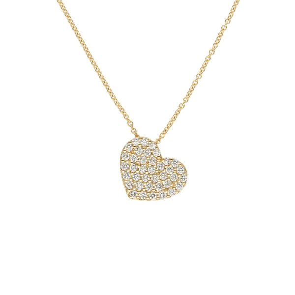 Colgante en forma de corazon oro rosa 18 qt diamantes amore Leo Pizzo 27305c-pgd