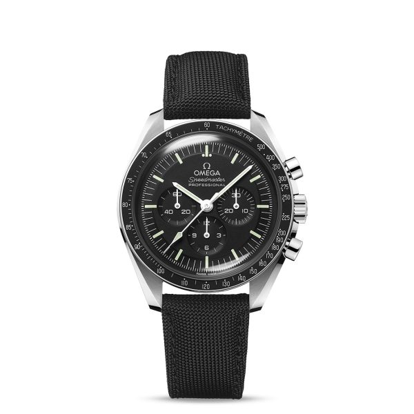 Omega Speedmaster New Moonwatch Professional - Cronógrafo Co-Axial de 42 mm con correa de nylon negro 31032425001001
