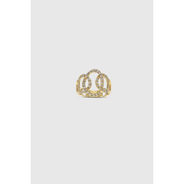 Anell d'Or groc 18 QT & Diamants Suïssa Joiers