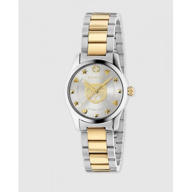 WATCH YELLOW GOLD & STEEL G-TIMELESS GUCCI