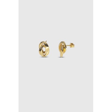 18K yellow gold earrings Suïssa Joiers