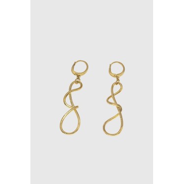 18K yellow gold earrings Suïssa Joiers
