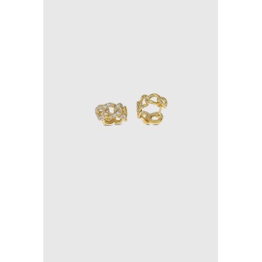 18K Yellow Gold & Diamonds Earrings Suïssa Joiers