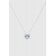 Pendentif Or Blanc 18K & Diamants-Topaze Swiss Suïssa Joiers
