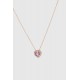 Penjoll d'Or rosa 18 QT & Diamants-Ametista Suïssa Joiers