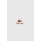 Anell d'Or rosa 18 QT & Diamants-Ametista Suïssa Joiers