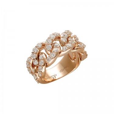 Ring Rose Gold & Diamonds size xl gourmet Leopizzo