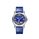 Montre Acier & Diamants Soleil Lune Etoiles Happy Sport Chopard