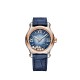 Rose Gold Steel Watch & Mother of Pearl Diamonds Happy Sport Chopard