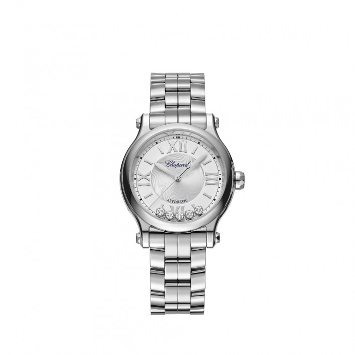 Rellotge acer diamants plata Happy Sport Chopard