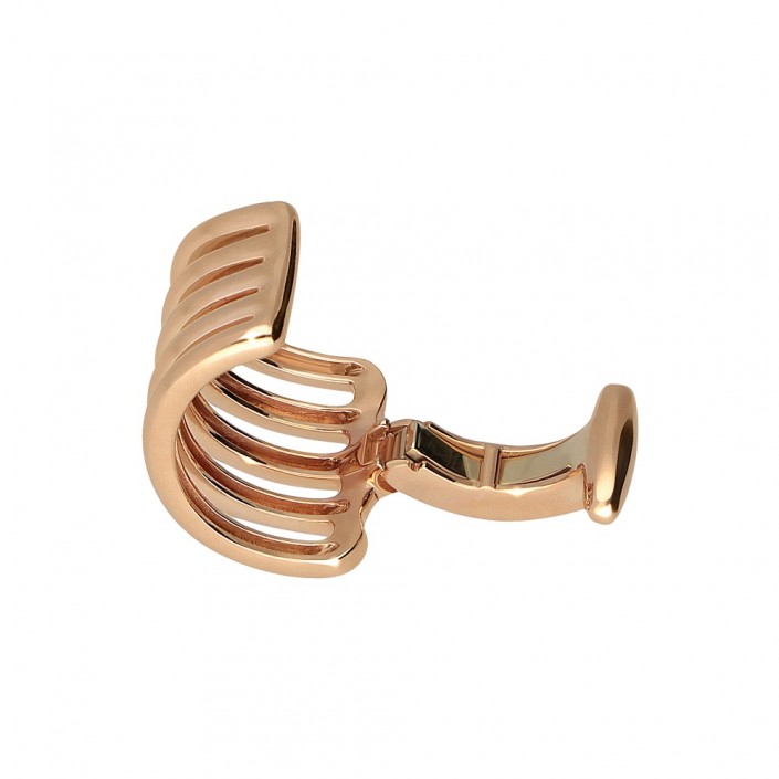 28019DT-RG EARRINGS FOR CARTILAGE ROSE GOLD 18 QT EARCUFF LEO PIZZO