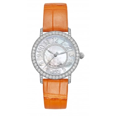 18K White Gold Watch & Diamonds Leather Ladybird Blancpain