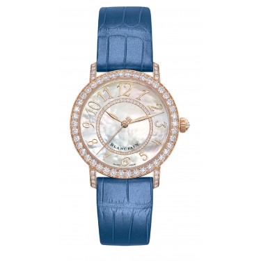 Rellotge Or vermell 18QT & Diamants Pell Ladybird Blancpain