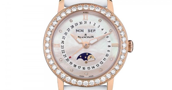 ROSE GOLD WATCH DIAMONDS NATURAL MOTHER OF PEARL QUANTI ME