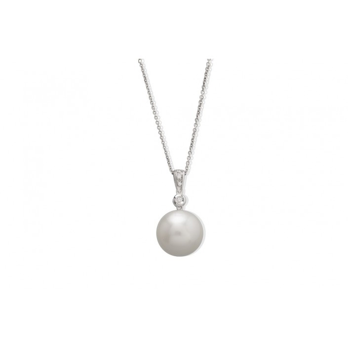 PENDANT NATURAL PEARL & DIAMOND YOU AND ME SUÏSSA JOIERS