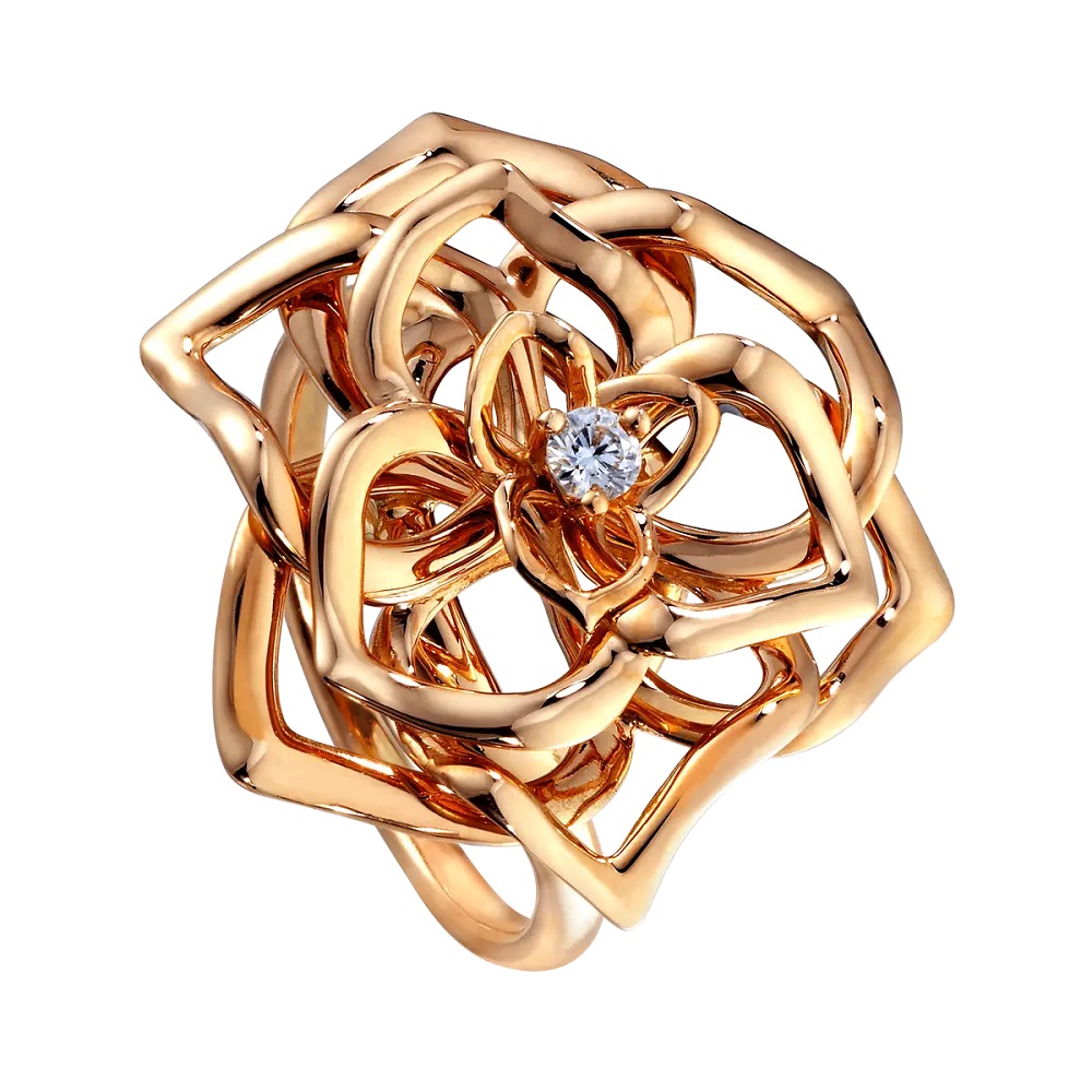 18 KT ROSE GOLD RING DIAMOND COLLECTION ROSA PIAGET