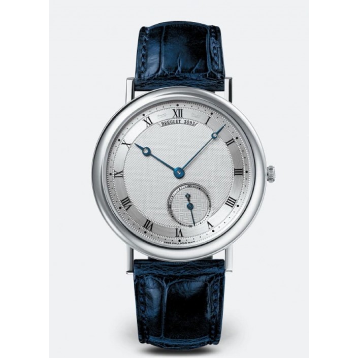 WHITE GOLD LEATHER WATCH CLASSIQUE BREGUET 5140