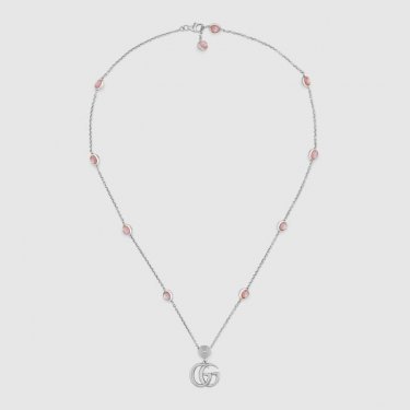 DOUBLE G PINK MOTHER OF PEARL NECKLACE
