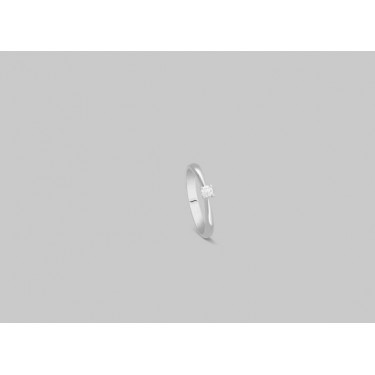 Alianza de cuatro grapas en oro blanco y diamante Suissa Joiers