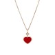 Colgante Oro rosa & Diamantes piedra Roja Happy Hearts Chopard