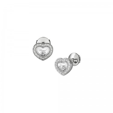 White Gold & Diamonds Happy Diamonds Chopard Earrings