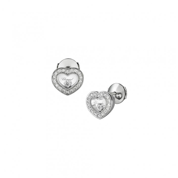 White Gold & Diamonds Happy Diamonds Chopard Earrings