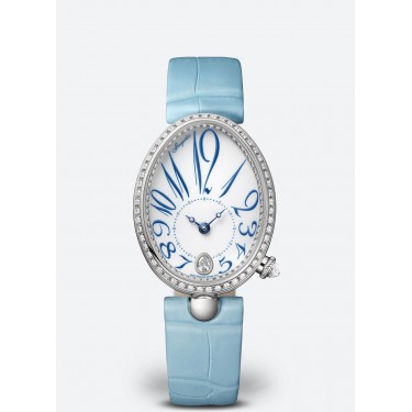 Reloj Oro Blanco 18 QT & Diamantes Reine de Naples Breguet
