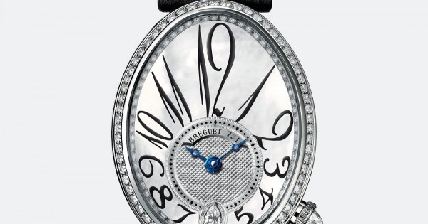 18K White Gold Watch Diamonds Reine de Naples Breguet