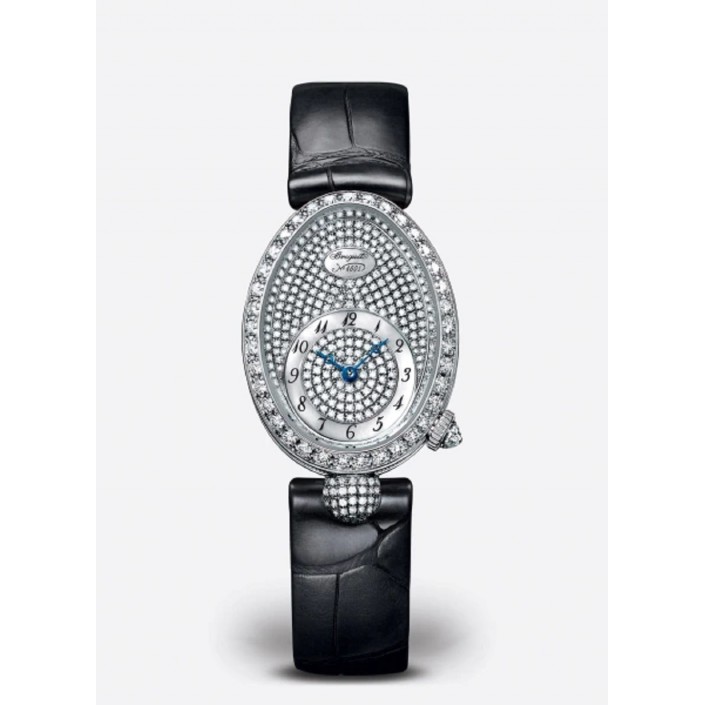 8928 WHITE GOLD-NATURAL MOTHER-OF-PEARL AND AUTOMATIC DIAMONDS REINE DE NAPLES BREGUET