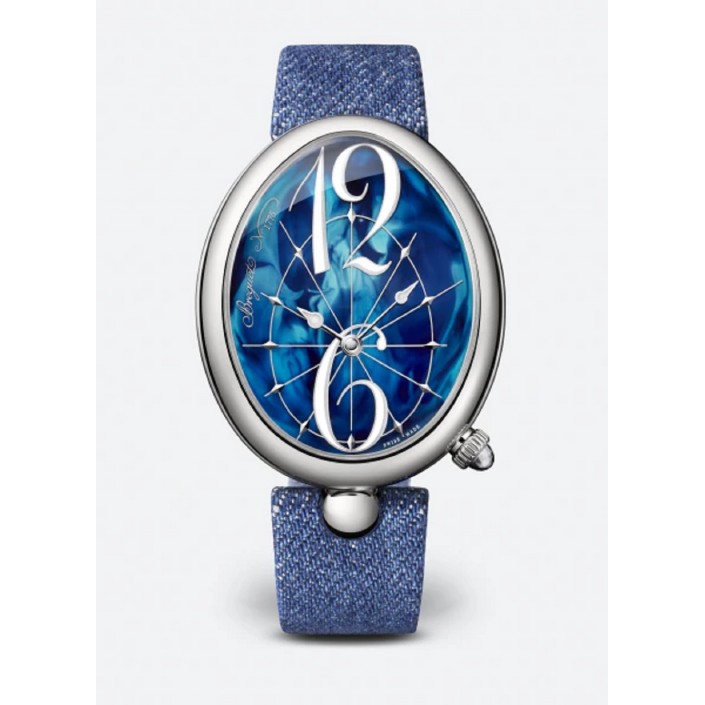 Montre Acier Cadran Nacre Reine de Naples Breguet