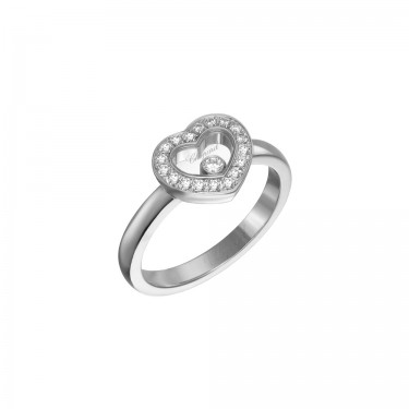 White gold Ring & Diamonds Happy Diamonds Chopard