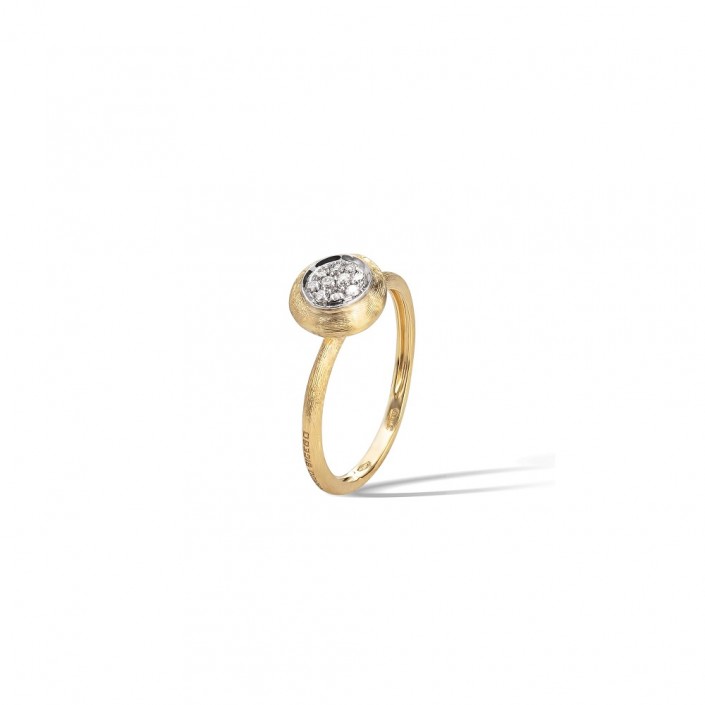RING IN 18 KT YELLOW/WHITE GOLD & PAVE DIAMONDS JAIPUR MARCO BICEGO AB471
