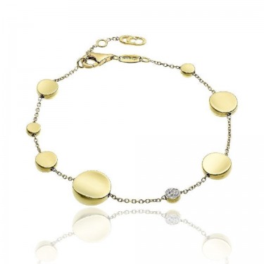 18 kt yellow gold bracelet and diamonds Armillas Glow Chimento 