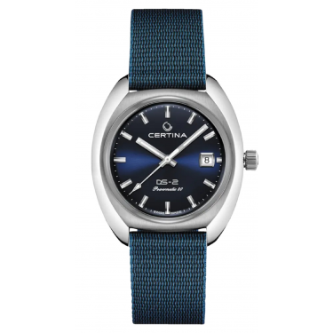 Steel watch with blue dial DS2 Certina