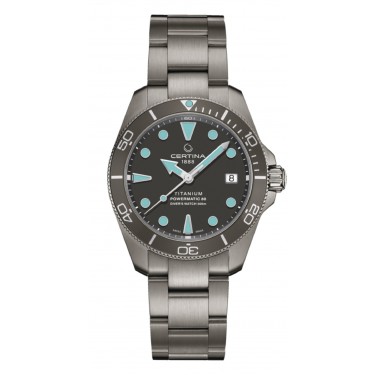 Titanium watch and gray dial automatic DS Action Diver Certina