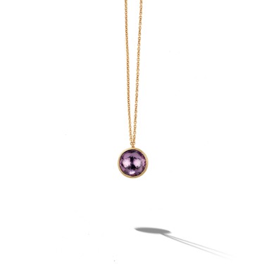 CB2607AT01Y-YGA 18K YELLOW GOLD PENDANT & AMETHYST JAIPUR COLOR MARCO BICEGO