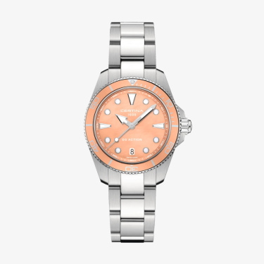 DS Action 34.5mm quartz and mother-of-pearl watch Certina 