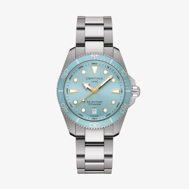 DS Action 40mm quartz and titanium watch Certina