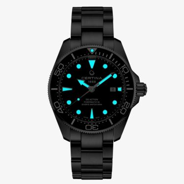 Montre DS action diver vert 43 mm powermatic 80 Certina
